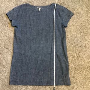 Eileen Fisher chambray shift.